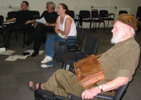 Claire and Monte with group at seXshunned rehearsal